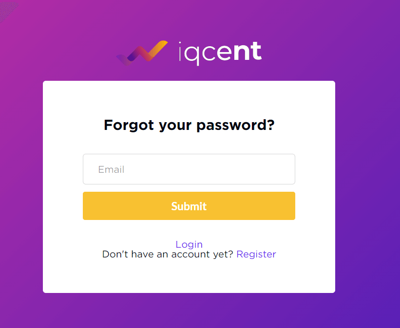 كيفية فتح حساب وتسجيل الدخول إلى IQcent