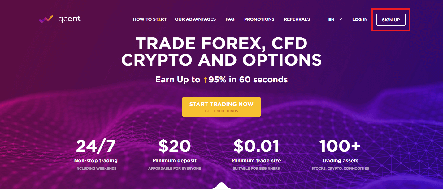 How to Register and Trade Forex CFD at IQcent