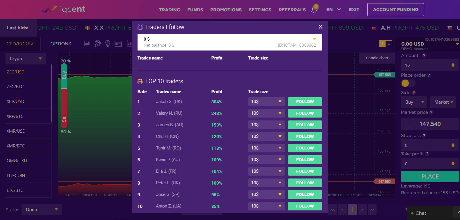 Cara Mendaftar dan Berdagang Opsi Biner di IQcent Cara Mendaftar dan Berdagang Opsi Biner di IQcent